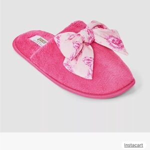 Wicked x Katie Kime Pink Slippers